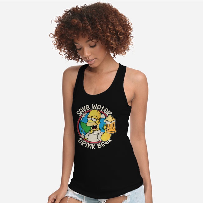 Save Water And Drink Beer-Womens-Racerback-Tank-turborat14