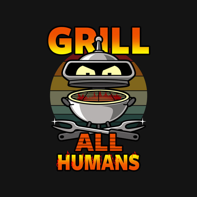 Grill All Humans-Womens-Racerback-Tank-Boggs Nicolas