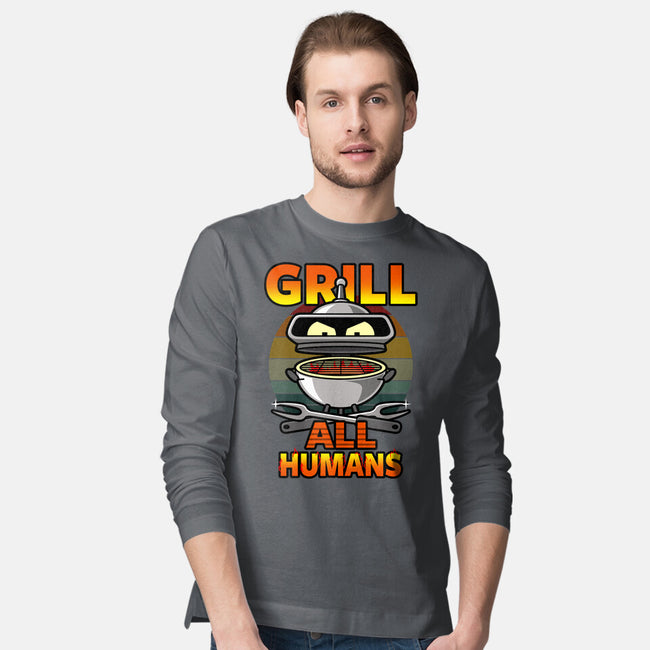 Grill All Humans-Mens-Long Sleeved-Tee-Boggs Nicolas