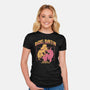 Dog Data System-Womens-Fitted-Tee-estudiofitas