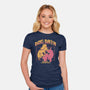 Dog Data System-Womens-Fitted-Tee-estudiofitas
