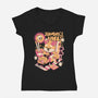 Sunday's Vibes-Womens-V-Neck-Tee-ilustrata