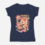 Sunday's Vibes-Womens-V-Neck-Tee-ilustrata