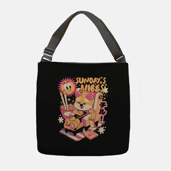 Sunday's Vibes-None-Adjustable Tote-Bag-ilustrata