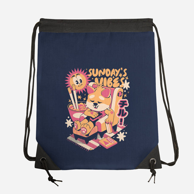 Sunday's Vibes-None-Drawstring-Bag-ilustrata