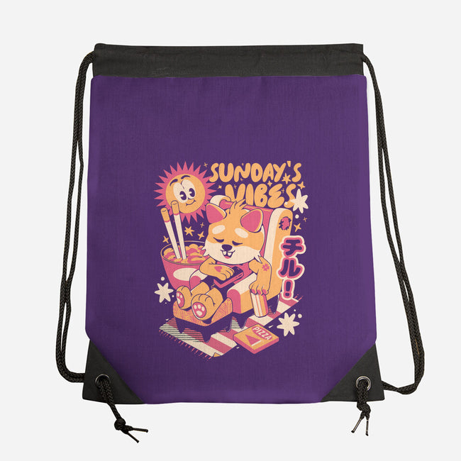 Sunday's Vibes-None-Drawstring-Bag-ilustrata