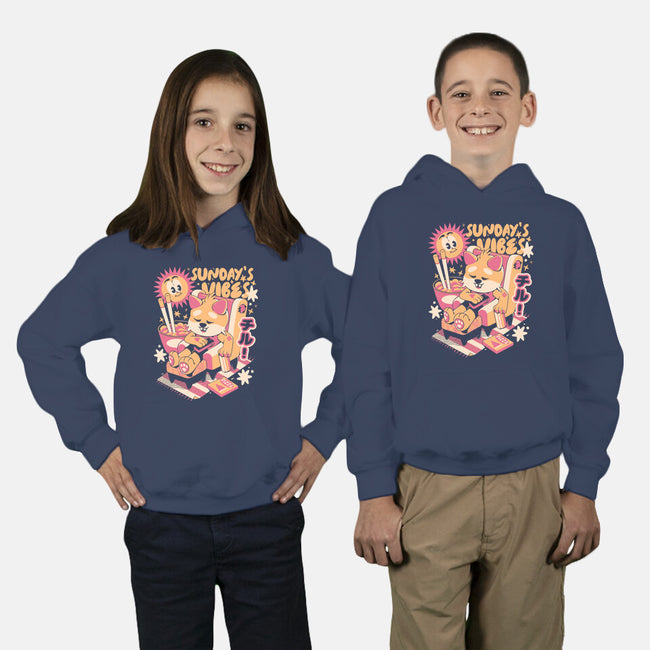 Sunday's Vibes-Youth-Pullover-Sweatshirt-ilustrata