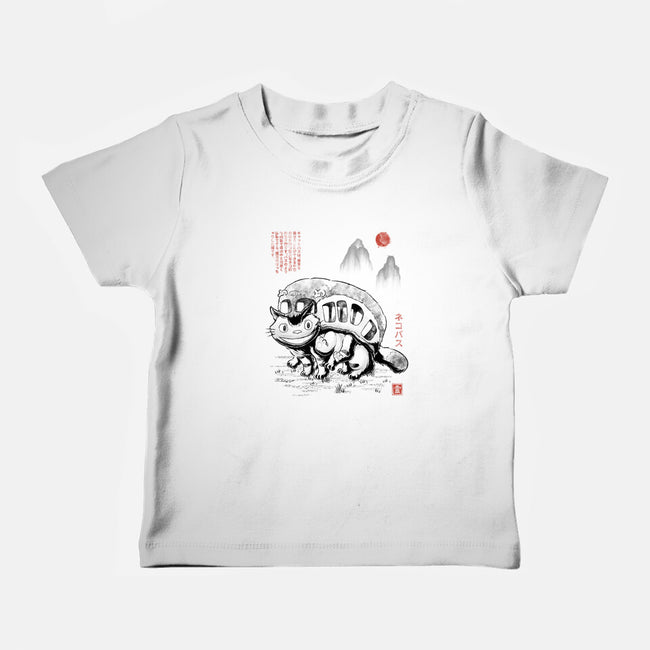 Cat Bus Sumi-e-Baby-Basic-Tee-Astrobot Invention