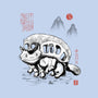 Cat Bus Sumi-e-Womens-Fitted-Tee-Astrobot Invention