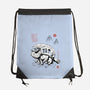 Cat Bus Sumi-e-None-Drawstring-Bag-Astrobot Invention