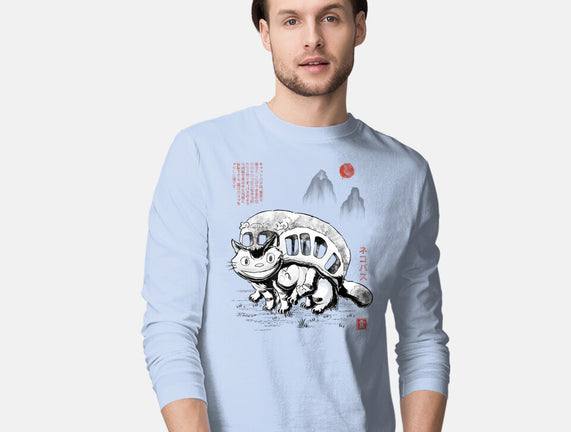 Cat Bus Sumi-e