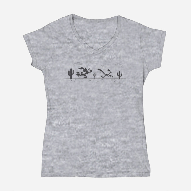Offline Persecution-Womens-V-Neck-Tee-jasesa