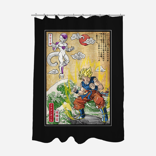 Battle On Planet-None-Polyester-Shower Curtain-DrMonekers