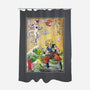 Battle On Planet-None-Polyester-Shower Curtain-DrMonekers