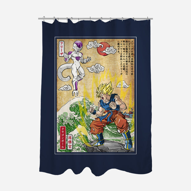 Battle On Planet-None-Polyester-Shower Curtain-DrMonekers