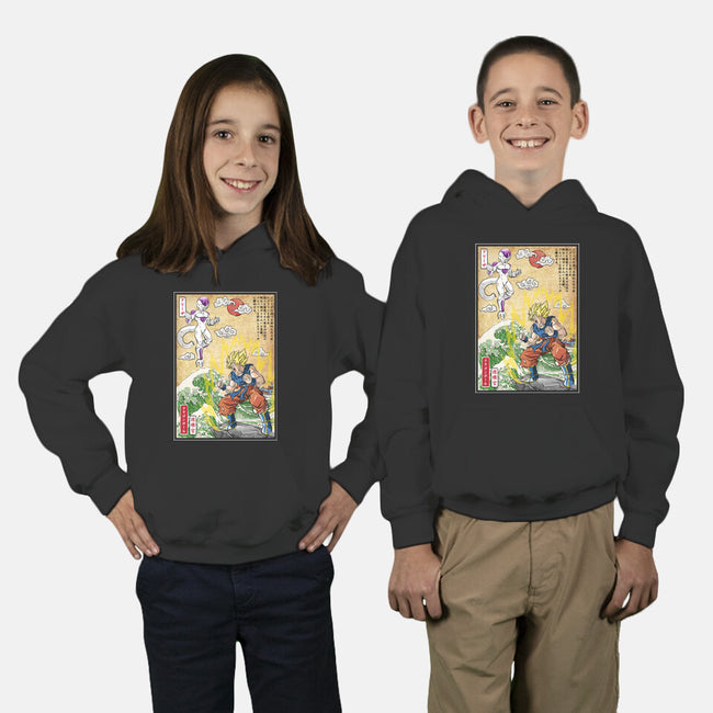 Battle On Planet-Youth-Pullover-Sweatshirt-DrMonekers