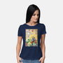 Battle On Planet-Womens-Basic-Tee-DrMonekers