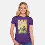 Battle On Planet-Womens-Fitted-Tee-DrMonekers