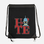 Hater Robot-None-Drawstring-Bag-Getsousa!