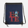 Hater Robot-None-Drawstring-Bag-Getsousa!