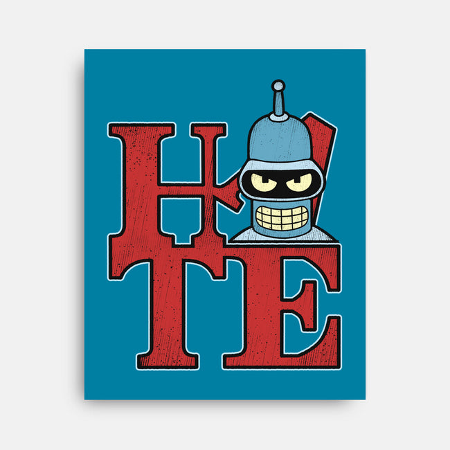 Hater Robot-None-Stretched-Canvas-Getsousa!