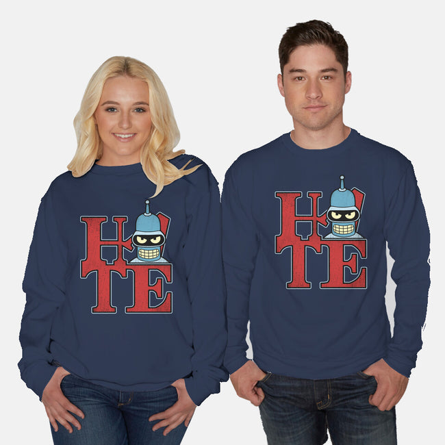 Hater Robot-Unisex-Crew Neck-Sweatshirt-Getsousa!