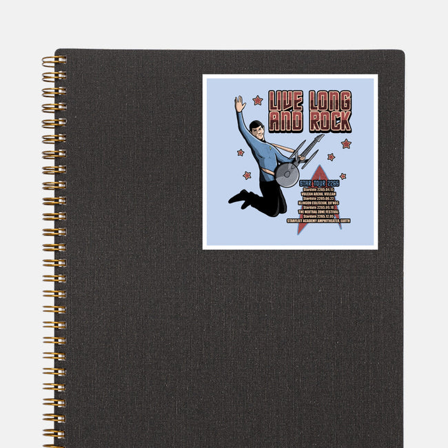 Live Long And Rock-None-Glossy-Sticker-NMdesign