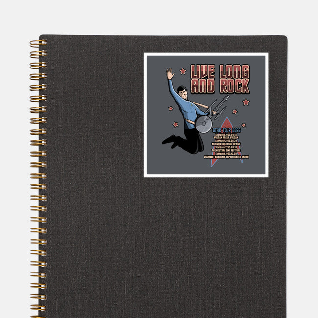 Live Long And Rock-None-Glossy-Sticker-NMdesign