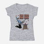 Live Long And Rock-Womens-V-Neck-Tee-NMdesign