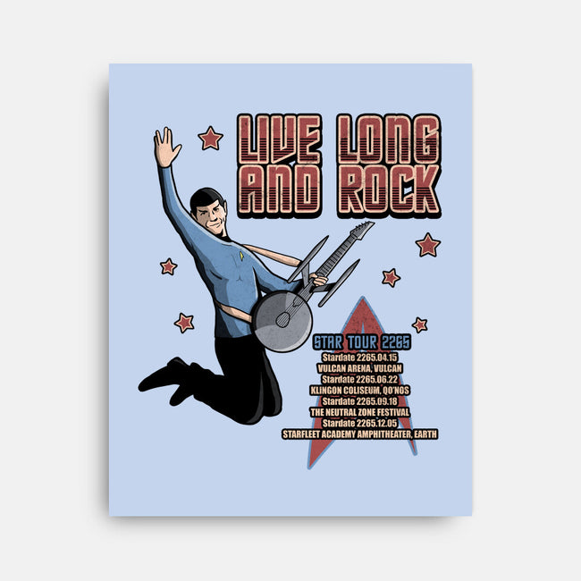 Live Long And Rock-None-Stretched-Canvas-NMdesign