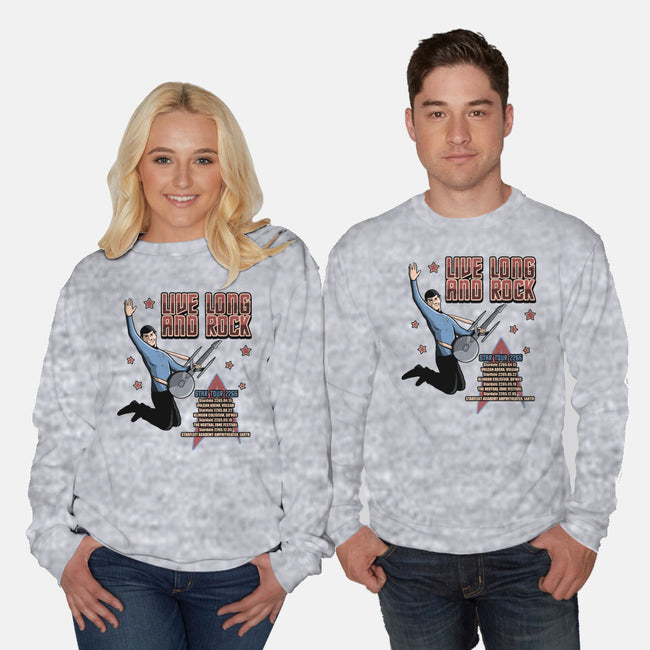 Live Long And Rock-Unisex-Crew Neck-Sweatshirt-NMdesign