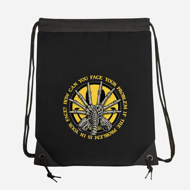 Face Problem-None-Drawstring-Bag-momma_gorilla