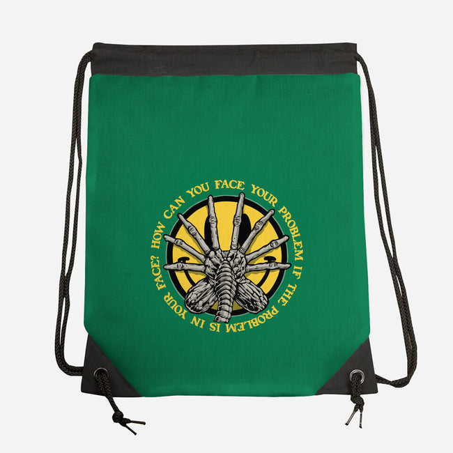 Face Problem-None-Drawstring-Bag-momma_gorilla