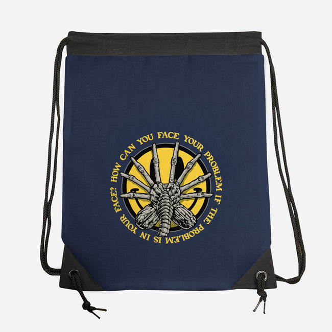 Face Problem-None-Drawstring-Bag-momma_gorilla