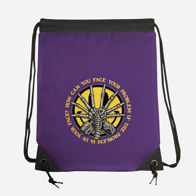 Face Problem-None-Drawstring-Bag-momma_gorilla