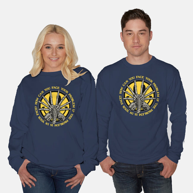 Face Problem-Unisex-Crew Neck-Sweatshirt-momma_gorilla