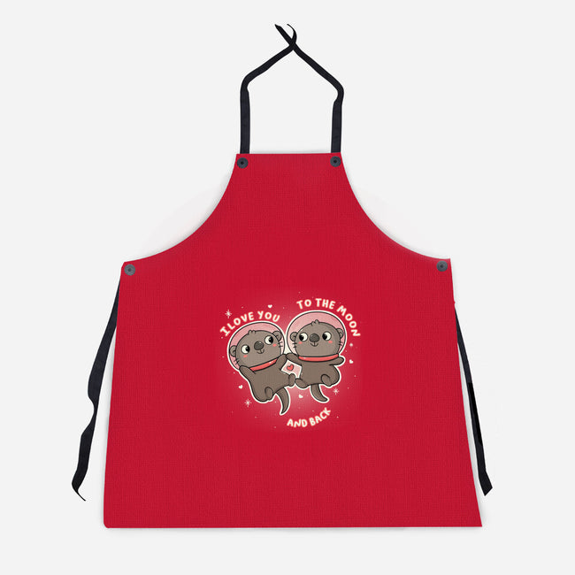 Space Love-Unisex-Kitchen-Apron-Freecheese