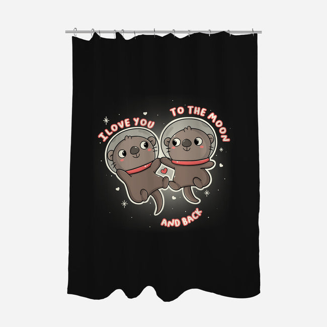 Space Love-None-Polyester-Shower Curtain-Freecheese