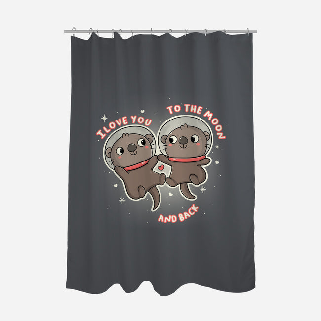 Space Love-None-Polyester-Shower Curtain-Freecheese