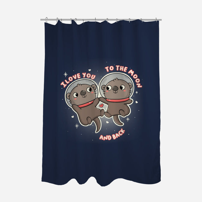 Space Love-None-Polyester-Shower Curtain-Freecheese