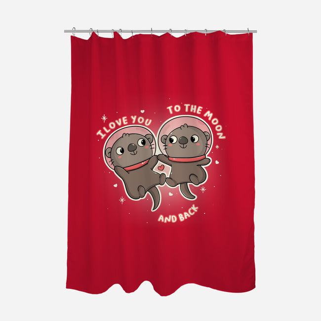 Space Love-None-Polyester-Shower Curtain-Freecheese