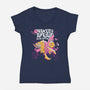 Bikini Bottom Survivalists-Womens-V-Neck-Tee-estudiofitas