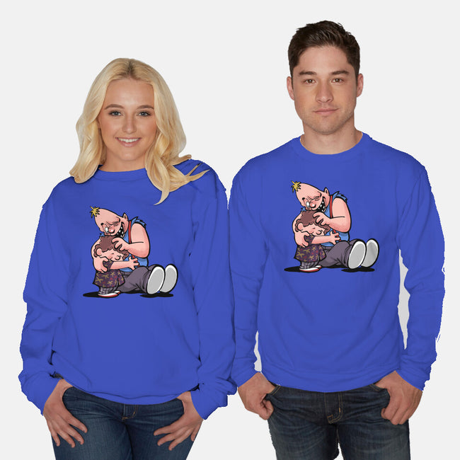 Sloth And Chunk-Unisex-Crew Neck-Sweatshirt-zascanauta