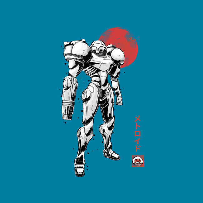 Bounty Huntress Sumi-e-Womens-Fitted-Tee-Astrobot Invention