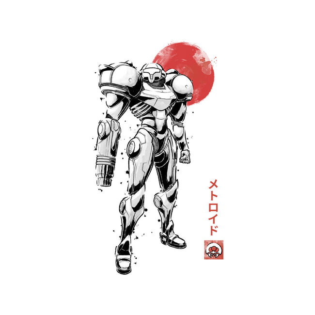 Bounty Huntress Sumi-e-Womens-Fitted-Tee-Astrobot Invention