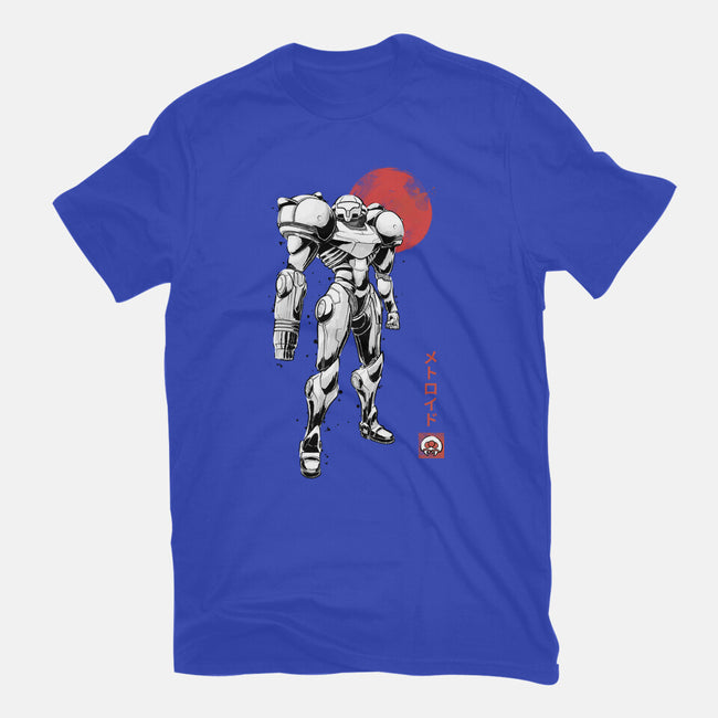 Bounty Huntress Sumi-e-Womens-Fitted-Tee-Astrobot Invention