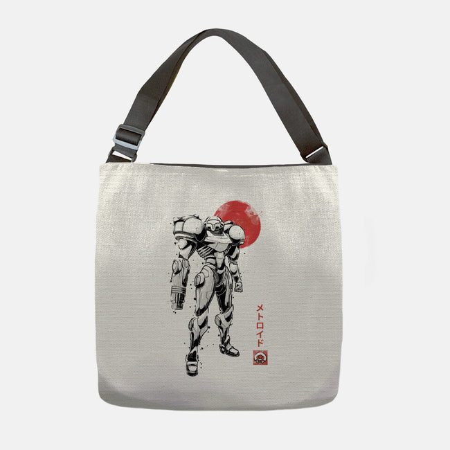 Bounty Huntress Sumi-e-None-Adjustable Tote-Bag-Astrobot Invention