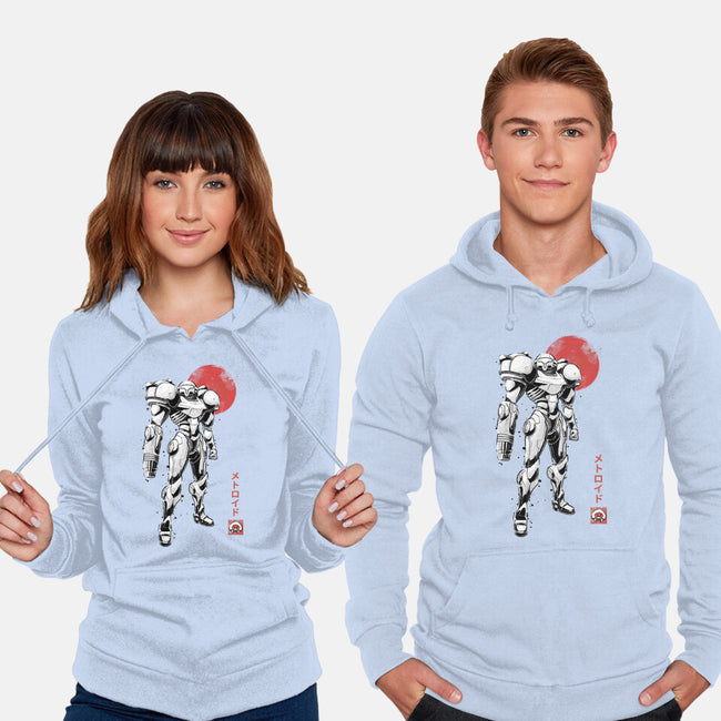 Bounty Huntress Sumi-e-Unisex-Pullover-Sweatshirt-Astrobot Invention