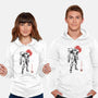 Bounty Huntress Sumi-e-Unisex-Pullover-Sweatshirt-Astrobot Invention