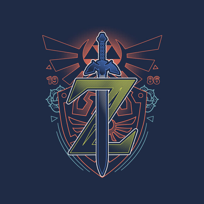 Neon Lineart Legendary Emblem-Womens-V-Neck-Tee-Astrobot Invention